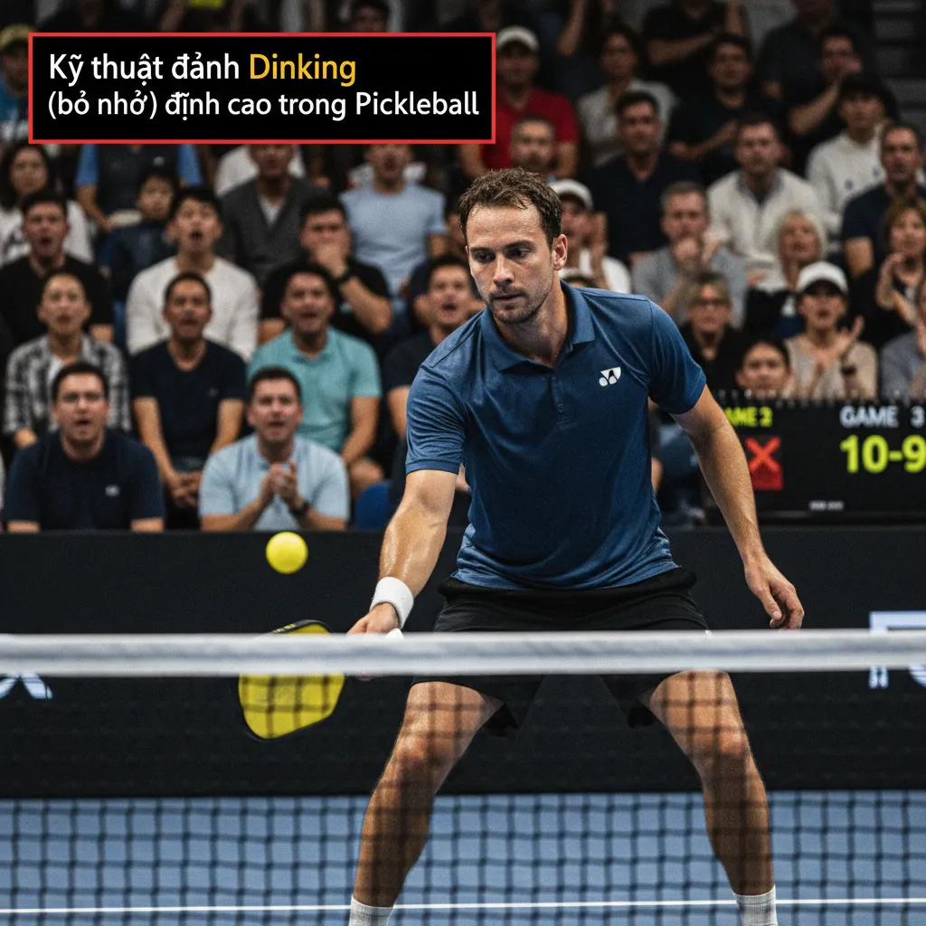 Động tác đẩy bóng nhẹ nhàng, kiểm soát bằng vai