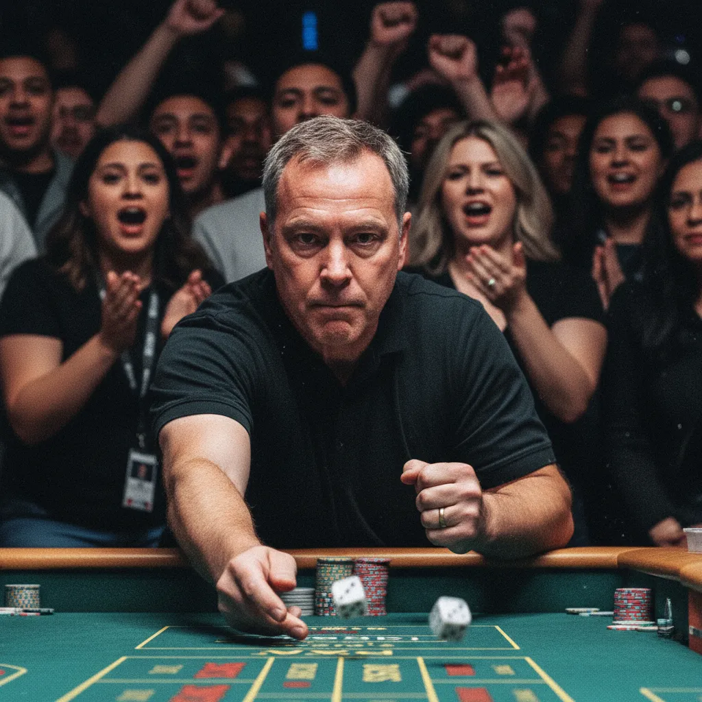 Bàn cược Craps ở giai đoạn Point phase