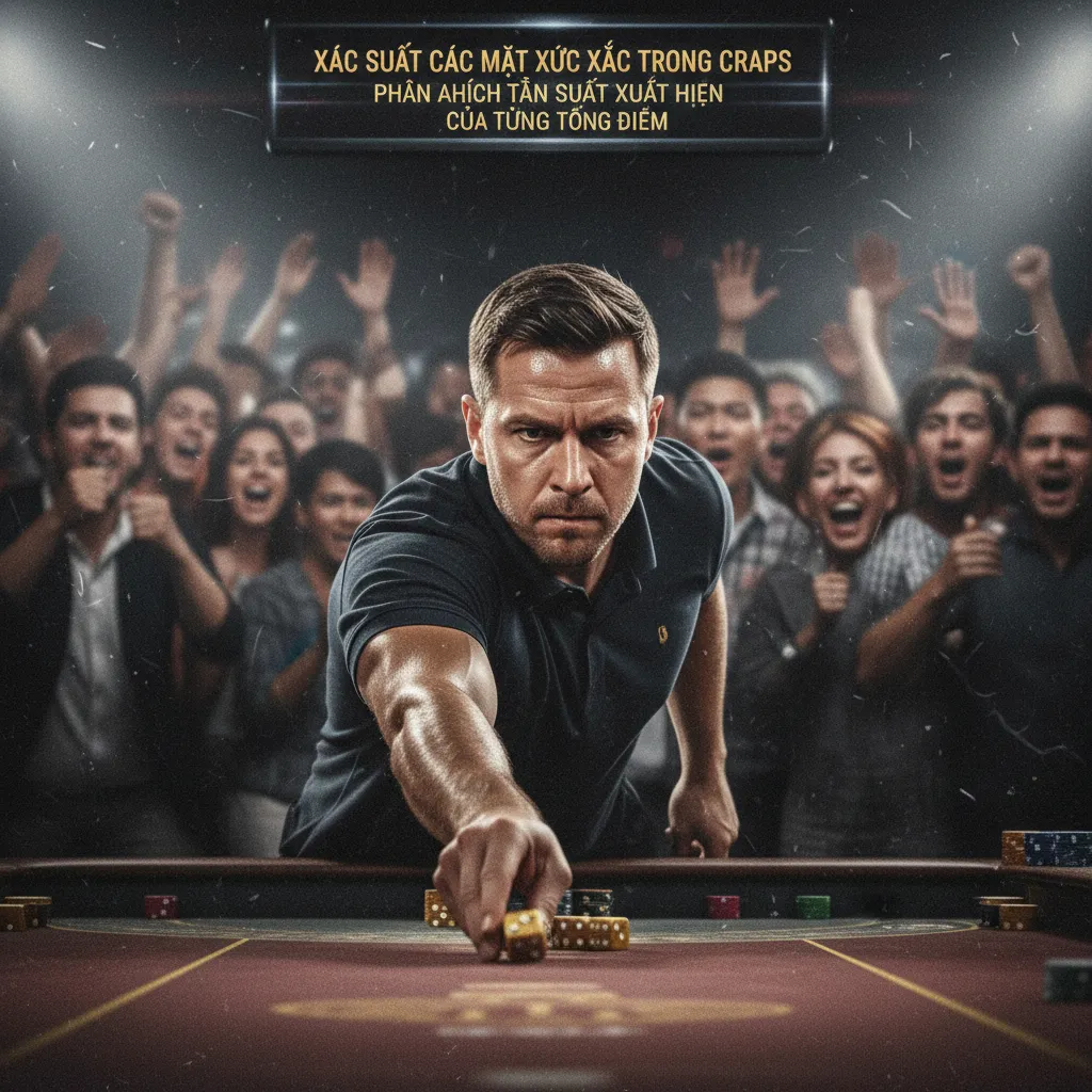 Biểu đồ xác suất xuất hiện các tổng điểm xúc xắc trong Craps