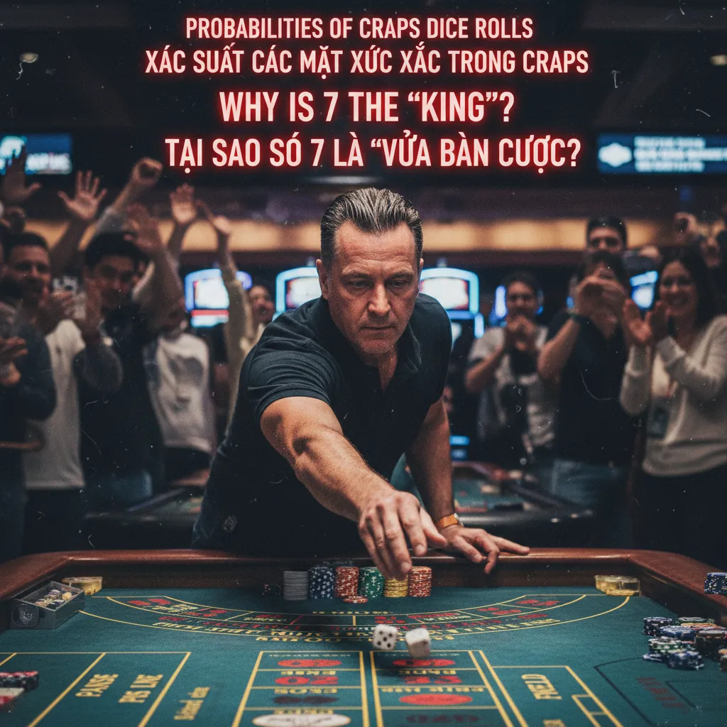 Bàn cược Craps với các khu vực cược Pass Line và Odds