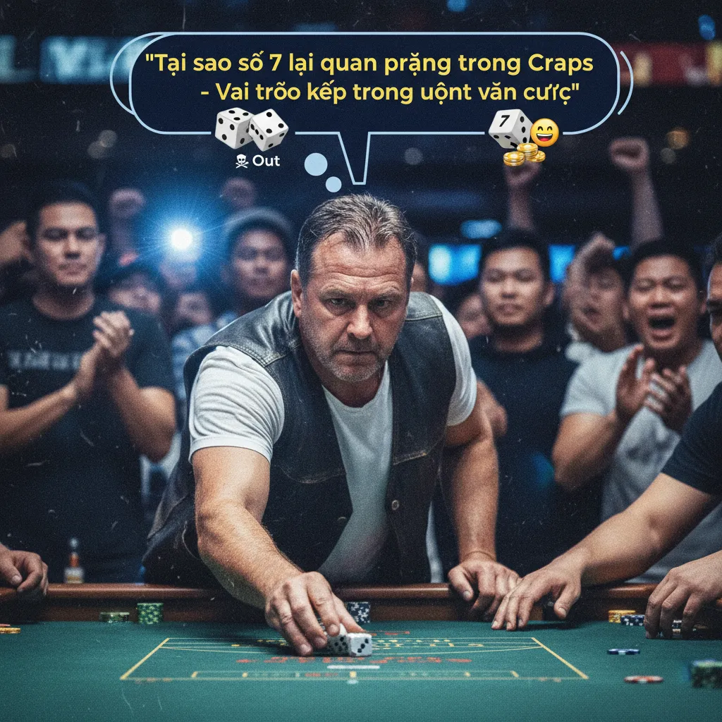 Số 7 trên bàn cược Craps